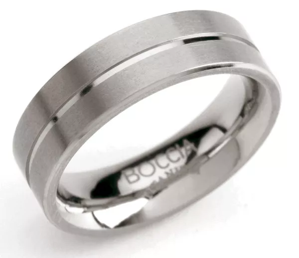 Boccia 0101-07 Ring Titanium zilverkleurig 6 mm
