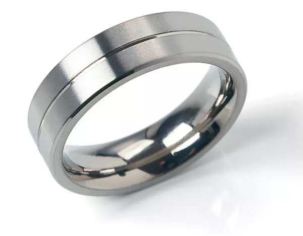 Boccia 0101-22 Ring Titanium zilverkleurig 6 mm 