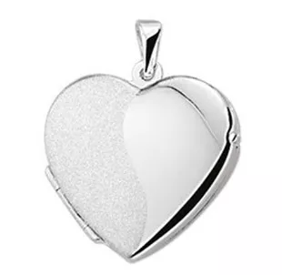 Huiscollectie 1005552 Zilveren hart medaillon 