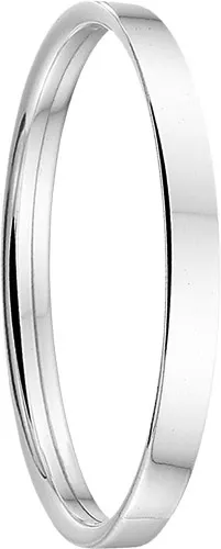Armband Zilver Dop Vlakke Buis 6 X 60 mm