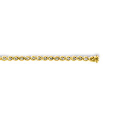 Huiscollectie 28-12-TR Gouden armband met diamant