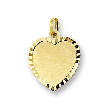 Huiscollectie 4006163 Gouden graveerplaat hartvormig