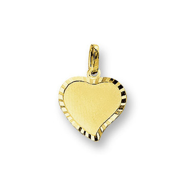 Huiscollectie 4006164 Gouden graveerplaat hartvormig