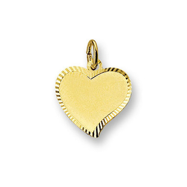 Huiscollectie 4006171 Gouden graveerplaat hartvormig
