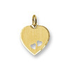 Huiscollectie 4006178 Gouden graveerplaat hartvormig 1