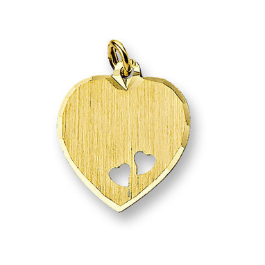 Huiscollectie 4006180 Gouden graveerplaat hartvormig