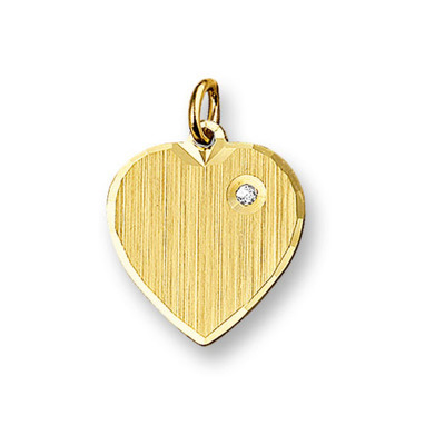 Huiscollectie 4010540 Gouden graveerplaat hartvormig