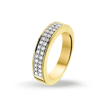 Huiscollectie 4012131 Gouden ring met diamant 0.35 crt