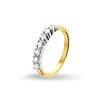 Huiscollectie 4202029X Bicolor gouden ring met diamant 1