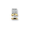 Huiscollectie 4204850 Bicolor gouden hanger met diamant 1