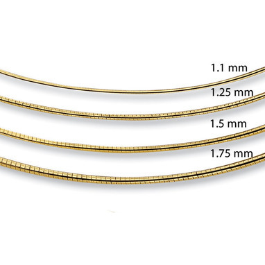Huiscollectie 4004073X Gouden rond omega collier