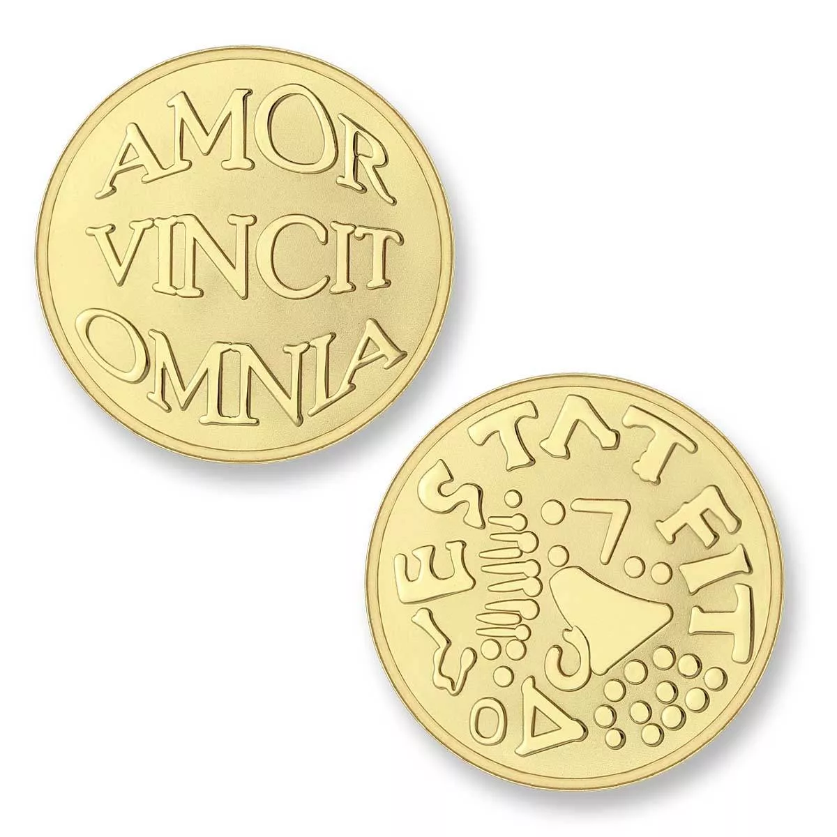 Mi Moneda MON-AMO-02 Avo-Mio gold munt small