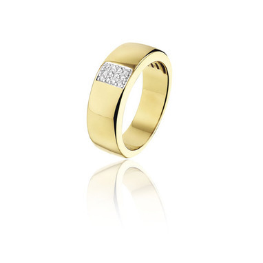 Huiscollectie 10-08-TR Gouden ring met diamant