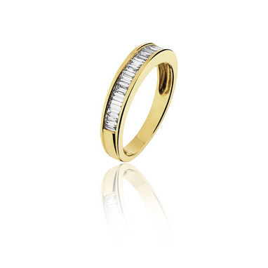 Huiscollectie 16-06-TR Gouden ring met diamant