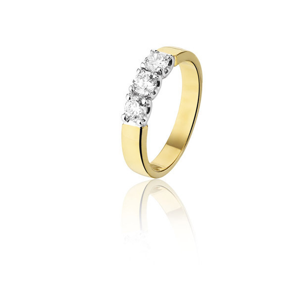 ambitie adverteren vertel het me Bicolor Gouden ring met diamant - 17-10-TR | Trendjuwelier