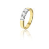 Huiscollectie 17-10-TR Bicolor gouden ring met diamant 1