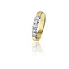 Huiscollectie 17-17-TR Bicolor gouden ring met diamant 1