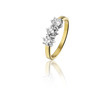 Huiscollectie 17-19-TR Bicolor gouden ring met diamant 1
