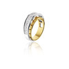 Huiscollectie 18-09-TR Bicolor gouden ring met diamant 1