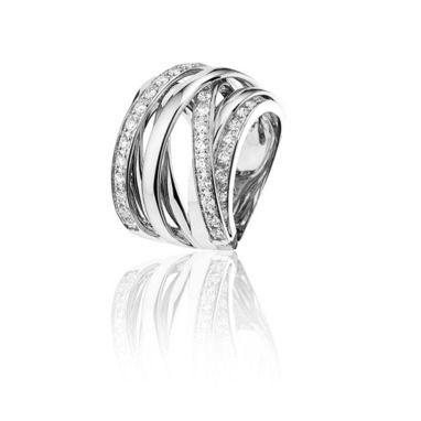 Huiscollectie 21-01-TR Witgouden ring met diamant