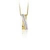 Huiscollectie 21-04-TR Bicolor gouden hanger met diamant 1