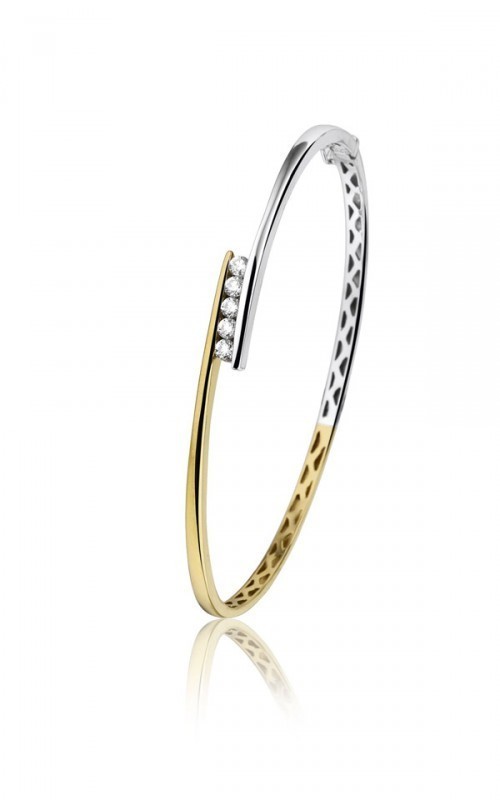 Mus Verlenen Vlieger Bicolor Gouden armband met diamant - 21-05-TR | Trendjuwelier