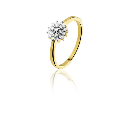Huiscollectie 23-10-TR Gouden ring met diamant