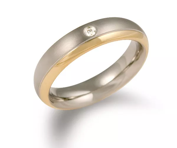 Boccia 0130-12 ring verguld met diamant