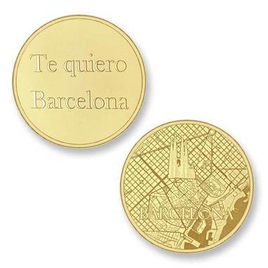 Mi Moneda Del Mundo - Barcelona gold Del Mundo - Barcelona gold munt