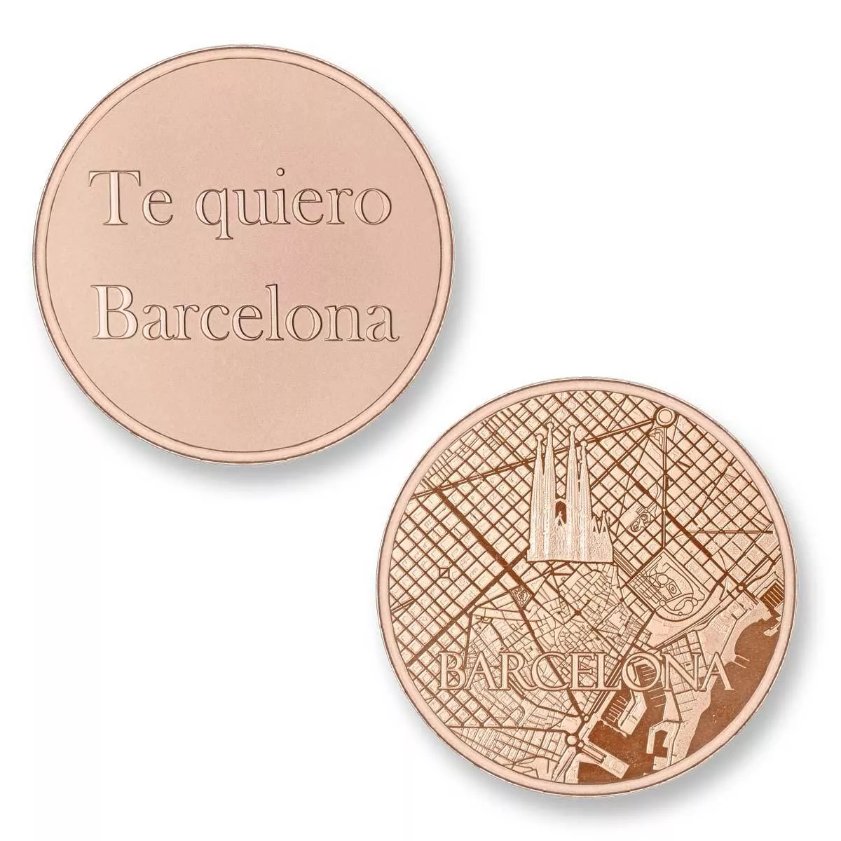 Mi Moneda Del Mundo - Barcelona rose Del Mundo - Barcelona rose munt