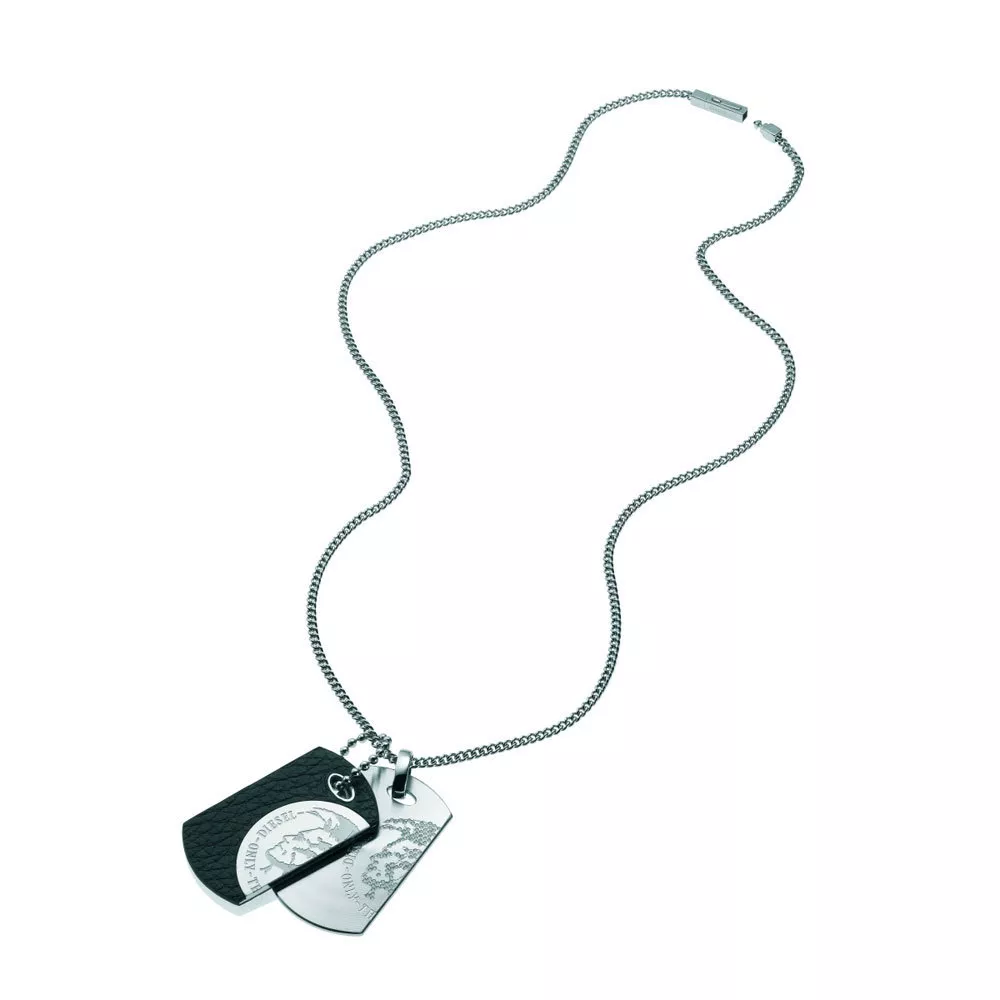 Diesel DX0289040 Double Dogtags collier