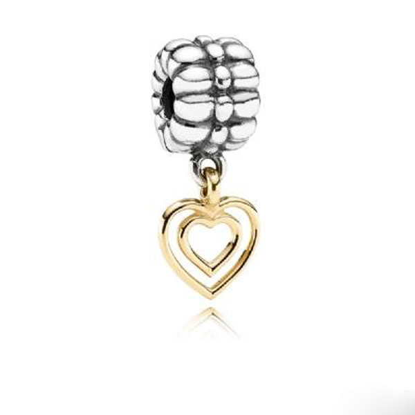 glas Monarch Evalueerbaar Pandora 790987 Hangbedel gouden hartje | Trendjuwelier