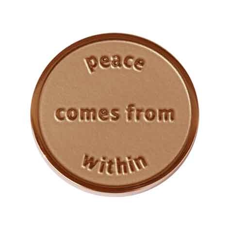 Quoins QMOZ-04-R Peace comes from within munt