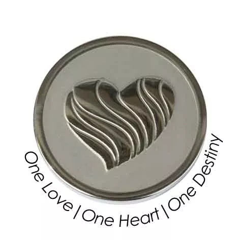 Quoins QMOZ-09-E One Love One Heart One Destiny munt