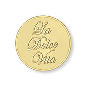 Mi Moneda MON-DOL-02-XS Dolce Vita gold munt XS