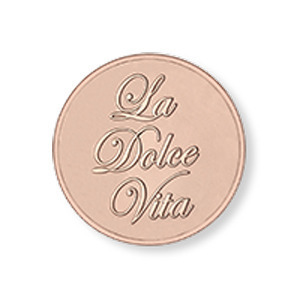 Mi Moneda MON-DOL-03-XS Dolce Vita rosegold munt XS