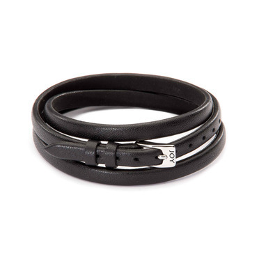 Joy de la Luz JB201 Leather buckle bracelet black