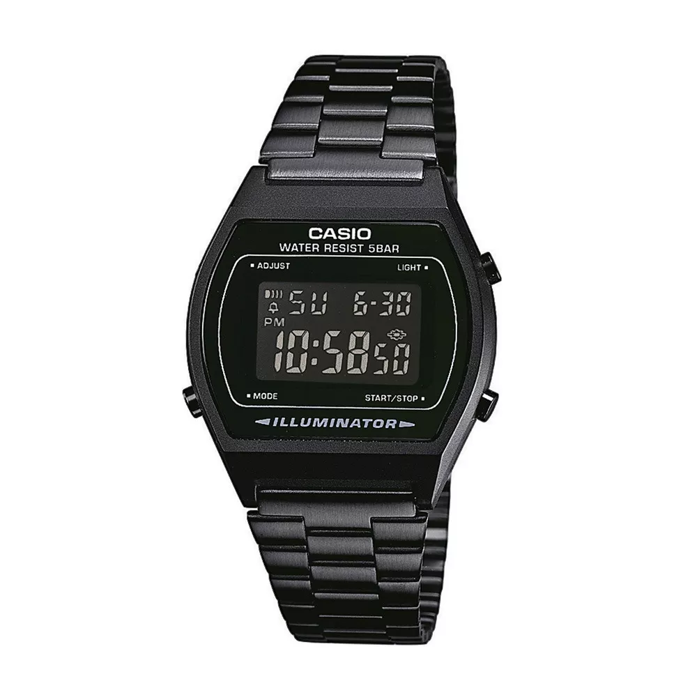Casio B640WB-1BEF Horloge Retro digitaal zwart