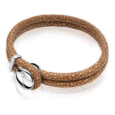 Zinzi ZIA846BR armband met roggeleerprint
