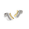 Boccia 0561-04 Vergulde titanium oorstekers met diamant 2