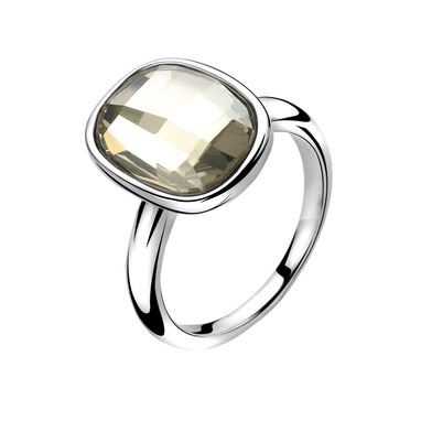 Zinzi ZIR1007 zilveren ring met zirkonia