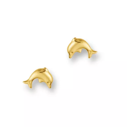 Huiscollectie 4001008 Gouden dolfijn oorbellen