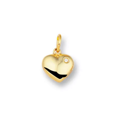Huiscollectie 4014853 Gouden hanger hart met zirkonia