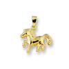 Huiscollectie 4013747 Gouden bedel paard 1