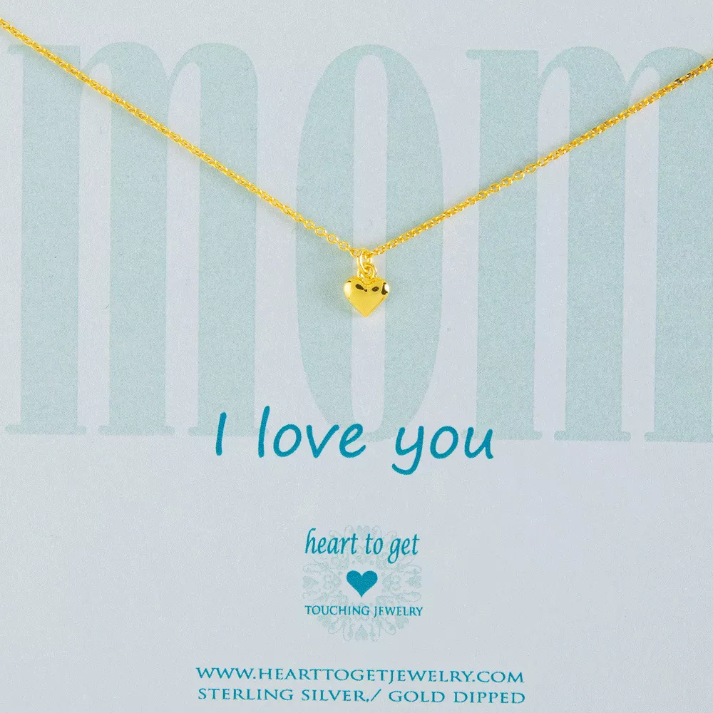 Heart to get N02SHE11G-1 Mom, I love you ketting goud