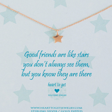 Heart to get N09STA11R Good friends ketting rose