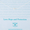 Heart to get N12CRO11S-2 Love hope and protection ketting zilver 1
