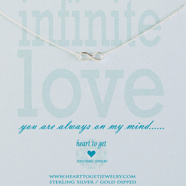 Heart to get N15INF11S Infinite love ketting zilver