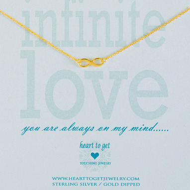 Heart to get N15INF11G Infinite love ketting goud