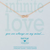 Heart to get N15INF11R Infinite love ketting rose 1